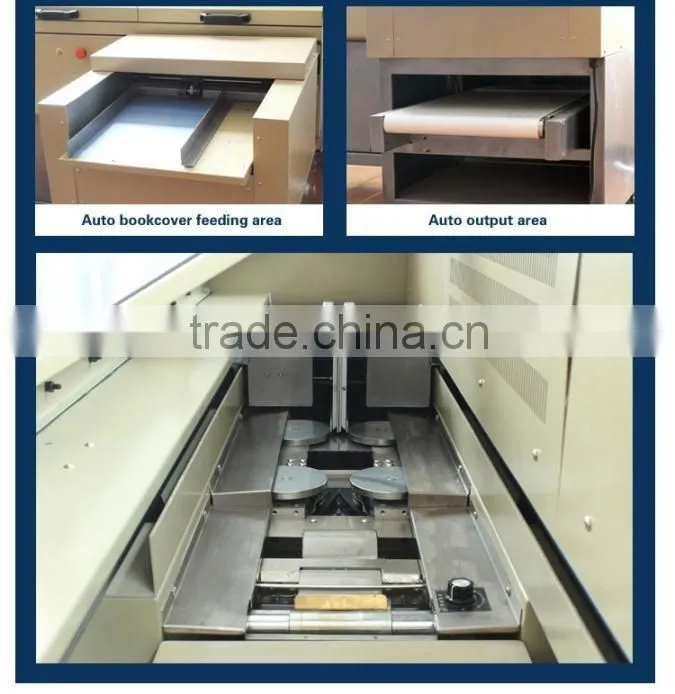 800AT Copper Paper Perfect Binding Machine 58000 Auto Covering Art Paper