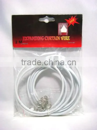 Pvc Spring Expanding Curtain Wire,Curtain Rod Wire,Curtain Wire