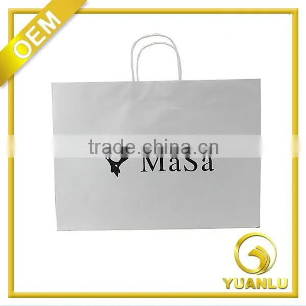 Custom fashion gift paper bag for garment