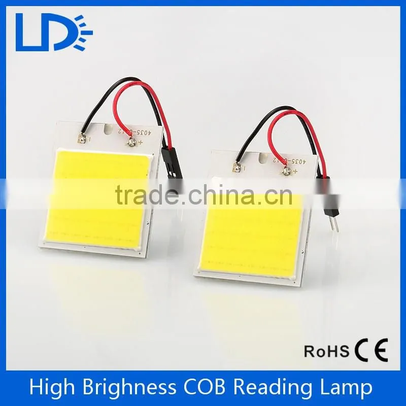 Auto top light brightness cob panel light car led reading light