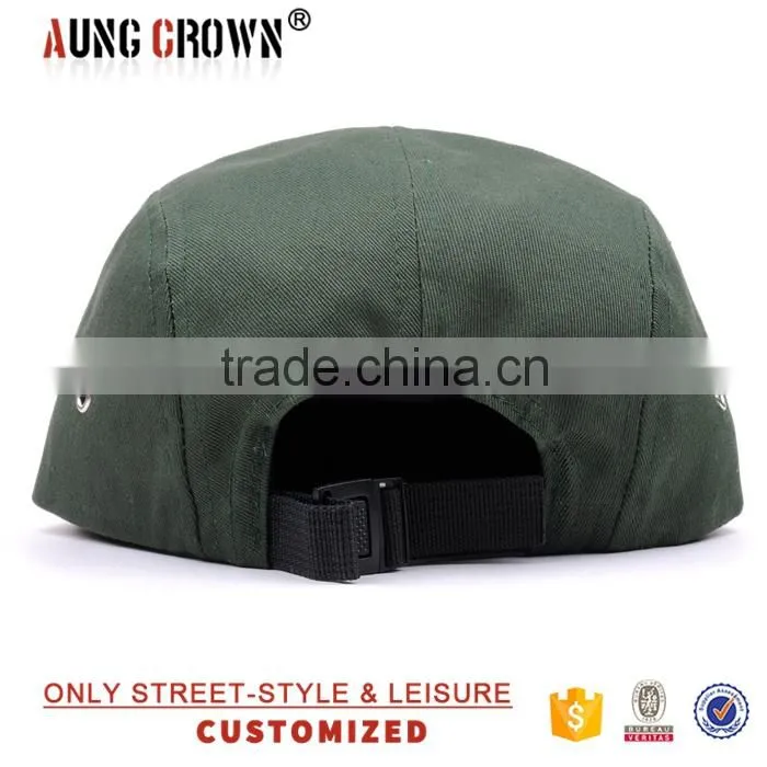 flat brim design your own 5 panel hat cap