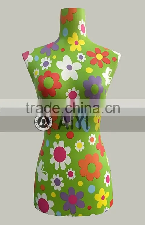 wholesale flower water transfer 1/2 torso mannequin