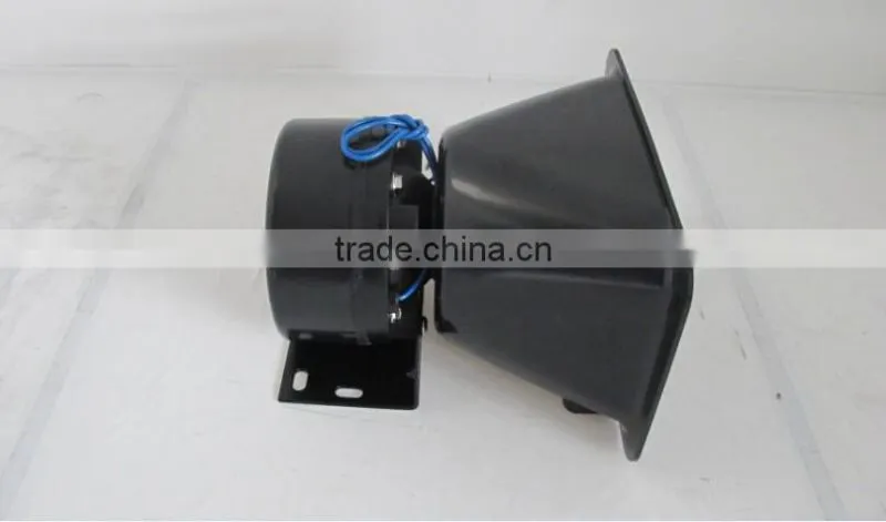 black police 12V powerful aluminum speaker horn