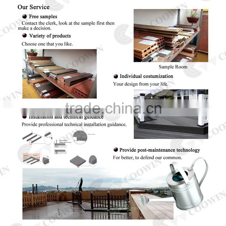 WPC solid wood look rubber flooring