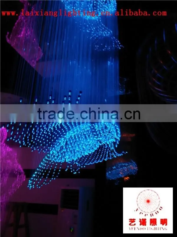 fiber optic eagal shape and design crystal chandelier