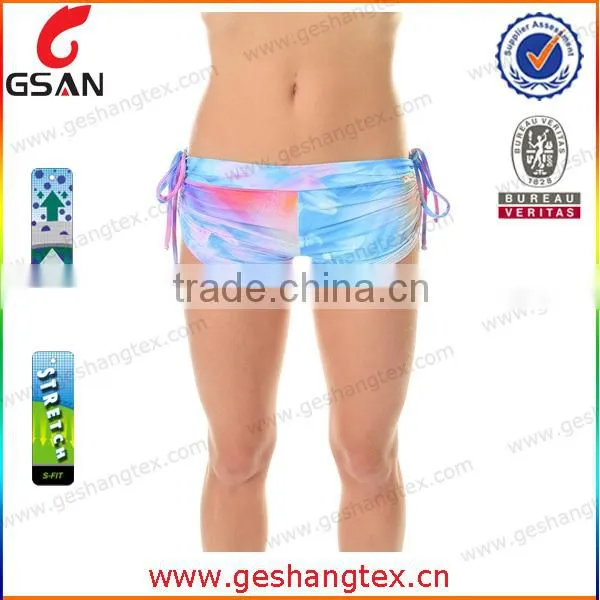 Sublimation printing dance shorts, quick dry dance wear