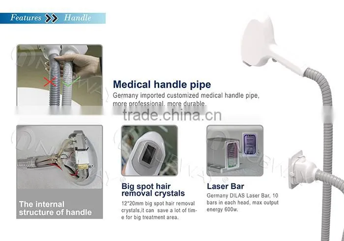 Top seller! depilacion laser 808 Diode body hair removers for man/ diode laser 808nm depilator
