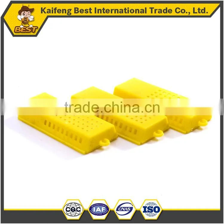 yellow plastic bee queen cage for beekeepung equipment