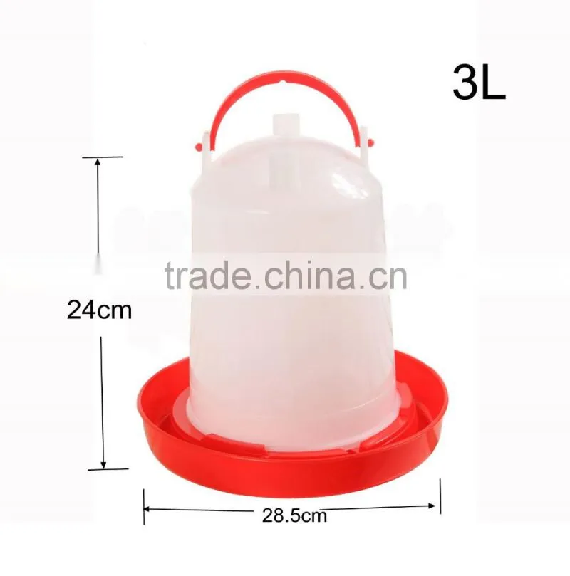 High quality white color poultry 3L chicken drinker