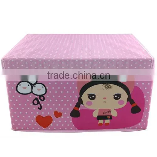 2014 Foldable Oxford Fabric Storage Box, Reusable economic wholesale collapsible badroom organizer(BBHT005)