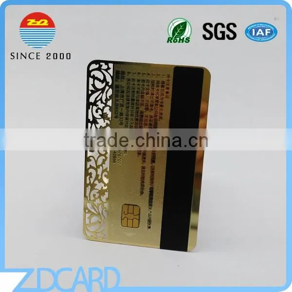 High Class Magnetic Stripe Metal Credit Card With Signature Panel