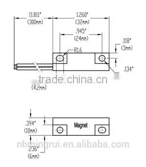 PRX01011 Customized ABS material proximity inductive sensor