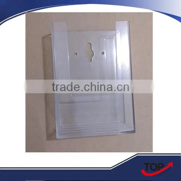 2016 cheap Plastics wall mounted clear brochure holder