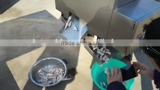 automatic chicken feet processing machine duck chicken feet pawl cleaning slaughting machine