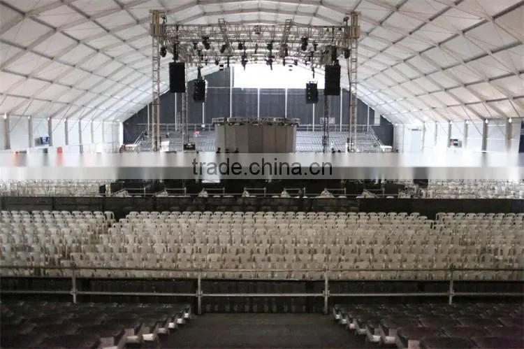 Polygonal large sport shelter tent for outdoor sport events hall