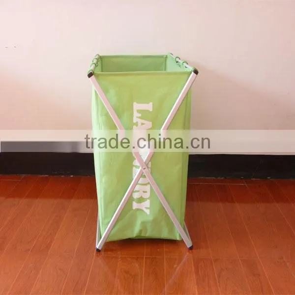 Household Rolling Triple Sorter Laundry Hamper with Black Polyester Bags, Satin Silver Frame