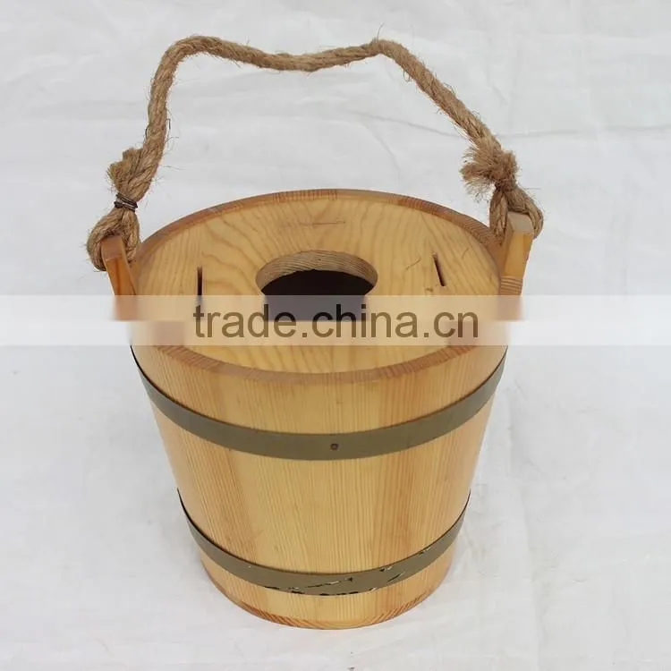 wooden ice bucket for beer