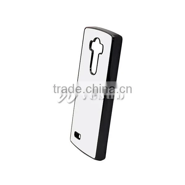 Custom Wholesale 2D Sublimation Printing Stylish DIY Black Plastic TPU 5.5 Inch Mobile Phone Case For LG G4