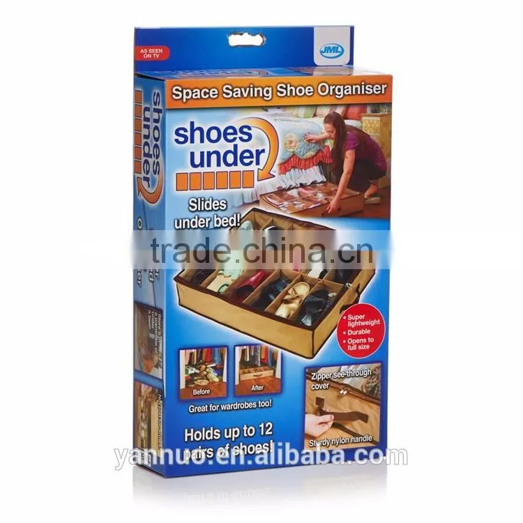 Nonwoven shoe box storage bag home finishing bag As Seen On TV 2017