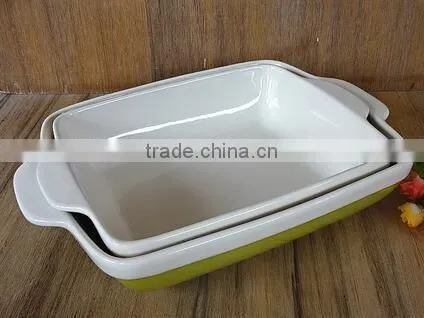 7''/9''/11'' ceramic bakeware ceramic square bakeware cake ceramic tray