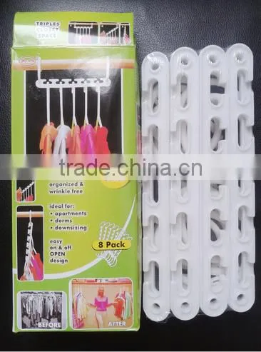 Triples Closet Space Organizer Wonder Expandable Clothes Hanger
