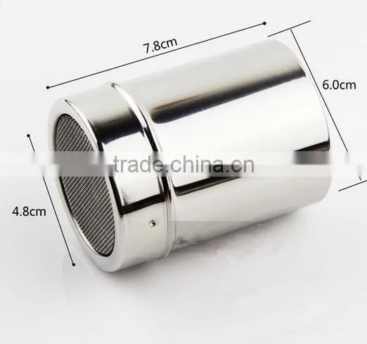 CY182 Stainless Steel Powder Sieve Spray Powder Sugar Sieve Cans Tube Barrel Flour Cooking Tools