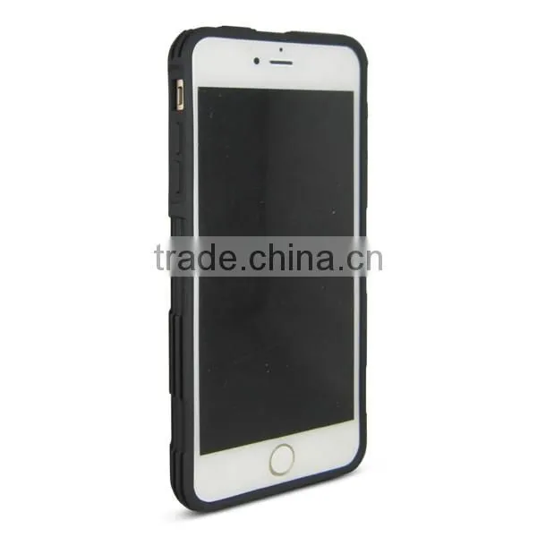 Black TPU+PC creative phone case (with notch) for iPhone 6/plus