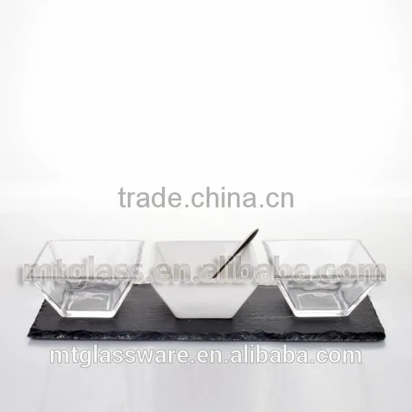 wholesale bulk 1 ceramic and 2 clear glass ice cream dessert bowl for kitchen,dinner