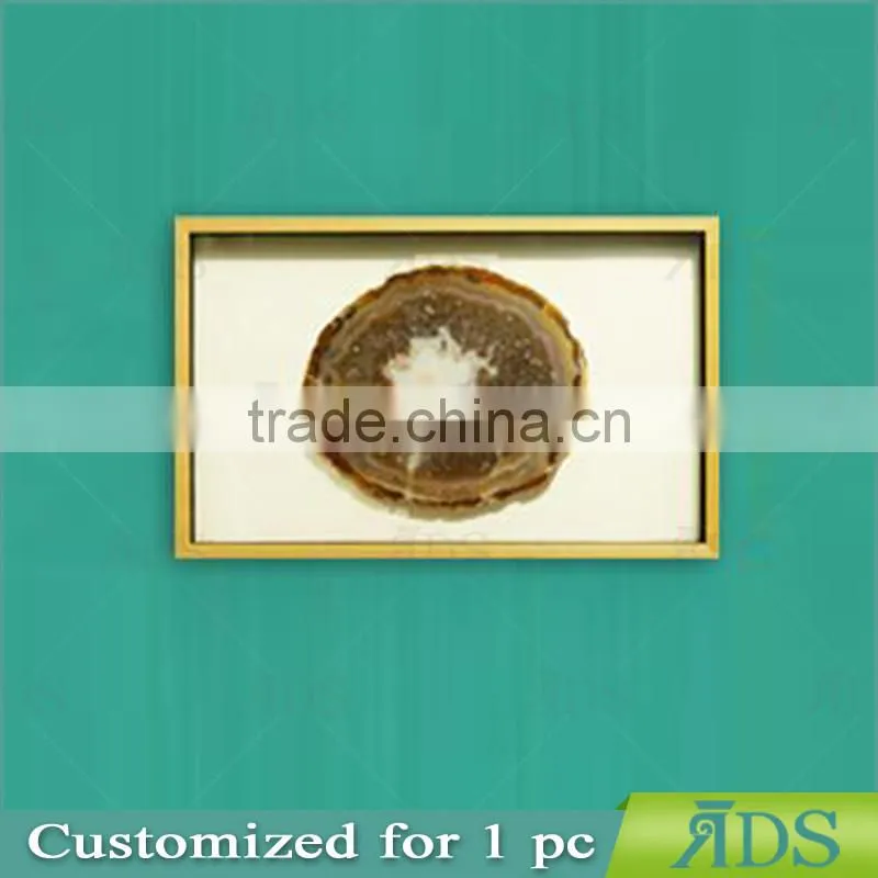 Framed Handmade Agate 3d shadow box wall art