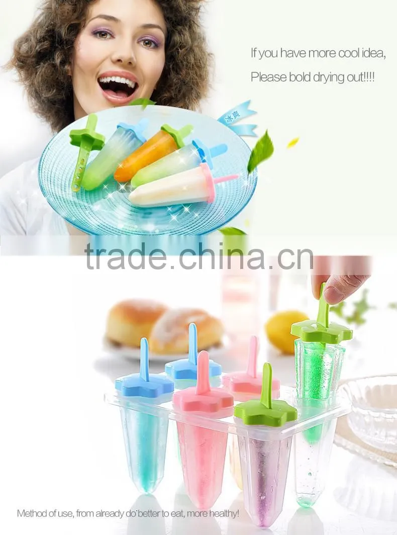 Star ice mold palstic home and kitchen ice cream mould