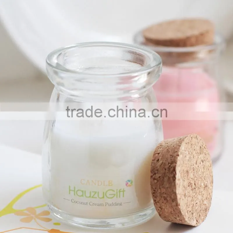 Smokeless candle glass cup / romantic scented candle birthday candle jar
