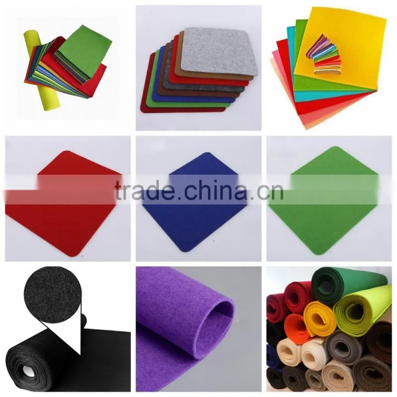 Colored polyester felt /Felt factory /felted wool fabric