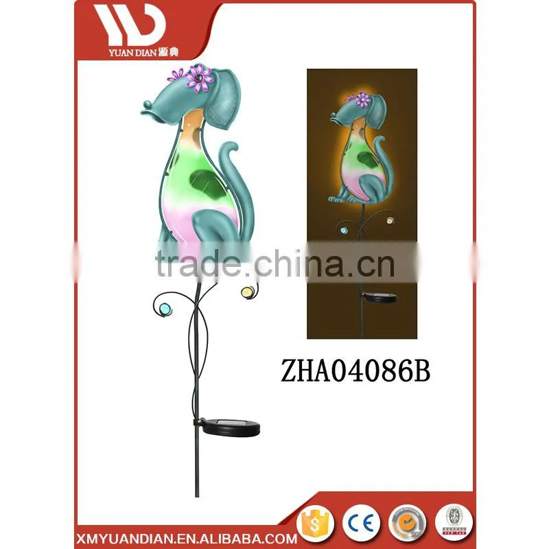 Glass Animal Garden Solar Stake Led Decoration Light