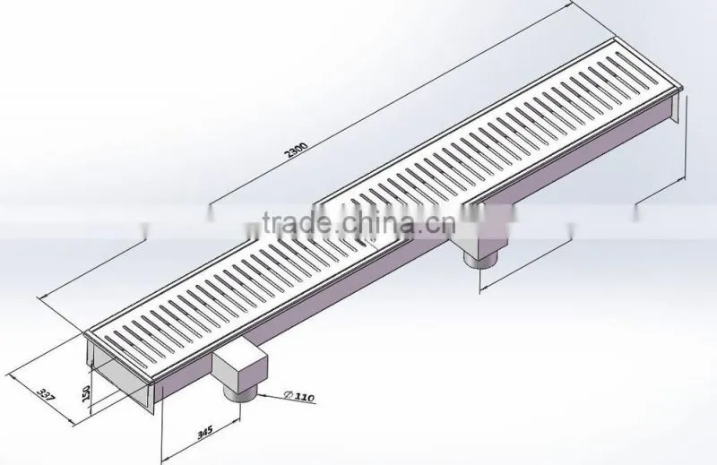 High quality stainless steel public place rainwater drains