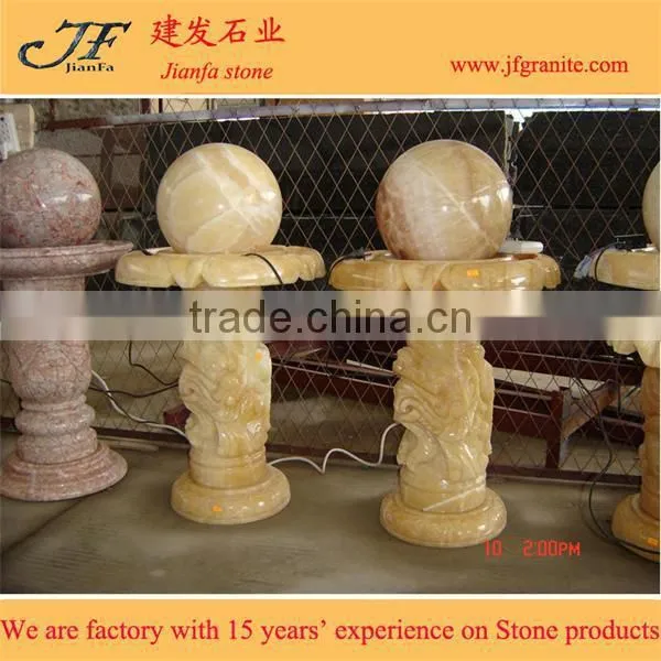Stone ball fountain for meeting room
