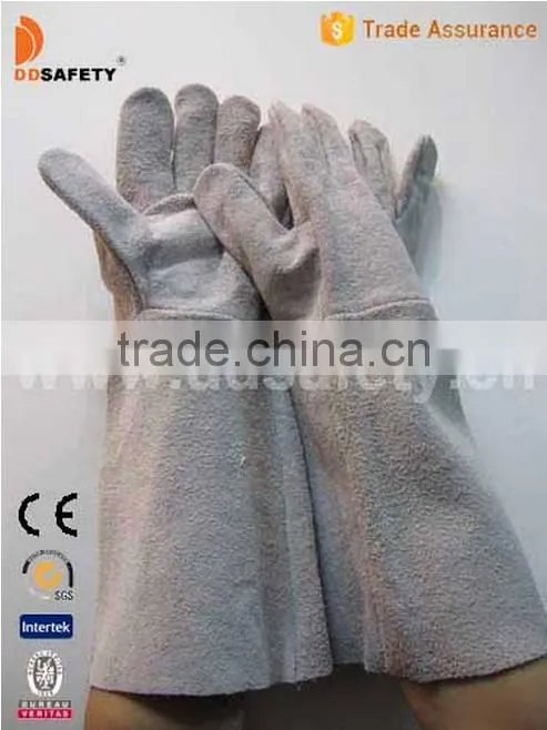Grey Cow Full Palm Without Lining Split Welding Glove