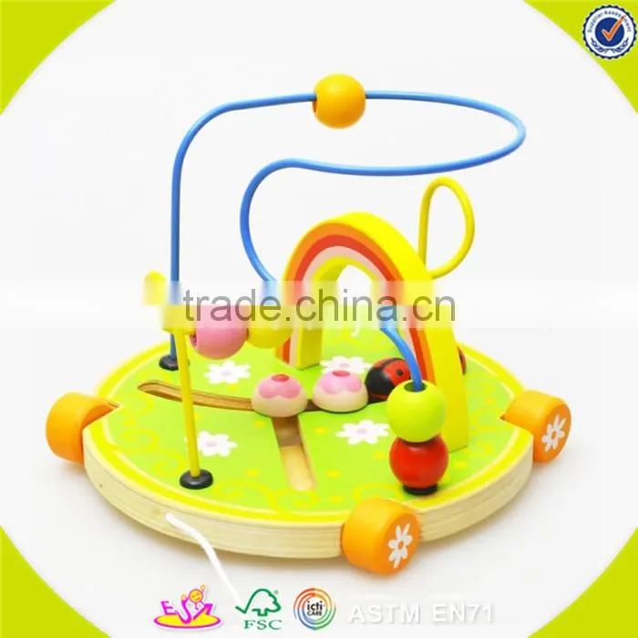 wholesale colorful wire bead pull toy delicate design wire bead pull toy W11B018