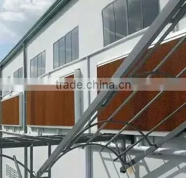 Trade Assurance High quality greenhouse poultry 7090 honey comb evaporative cooling pad