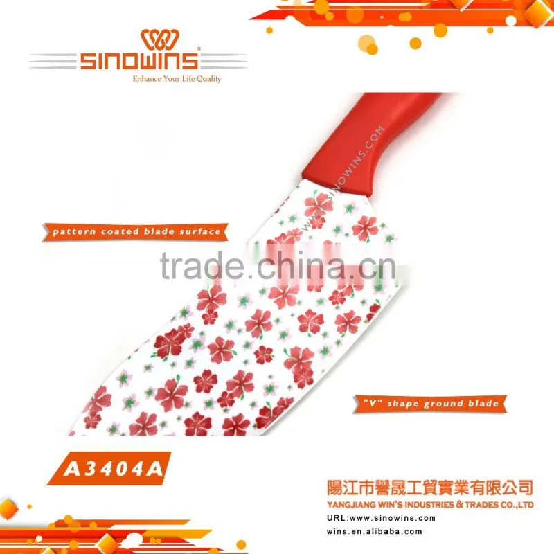 A3404-6 Super Quality 5pcs Stainless Steel Knife Set with Non-stick Coating