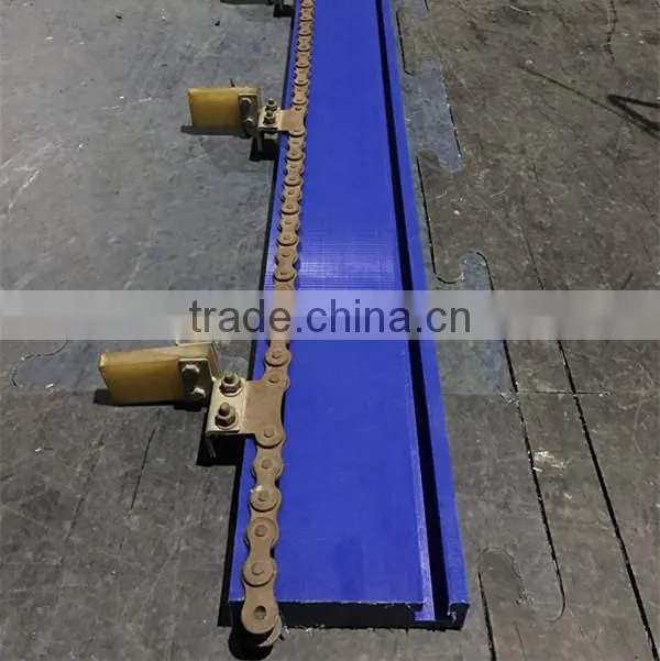 palte conveyor custom upe anti impact plastic guide rail