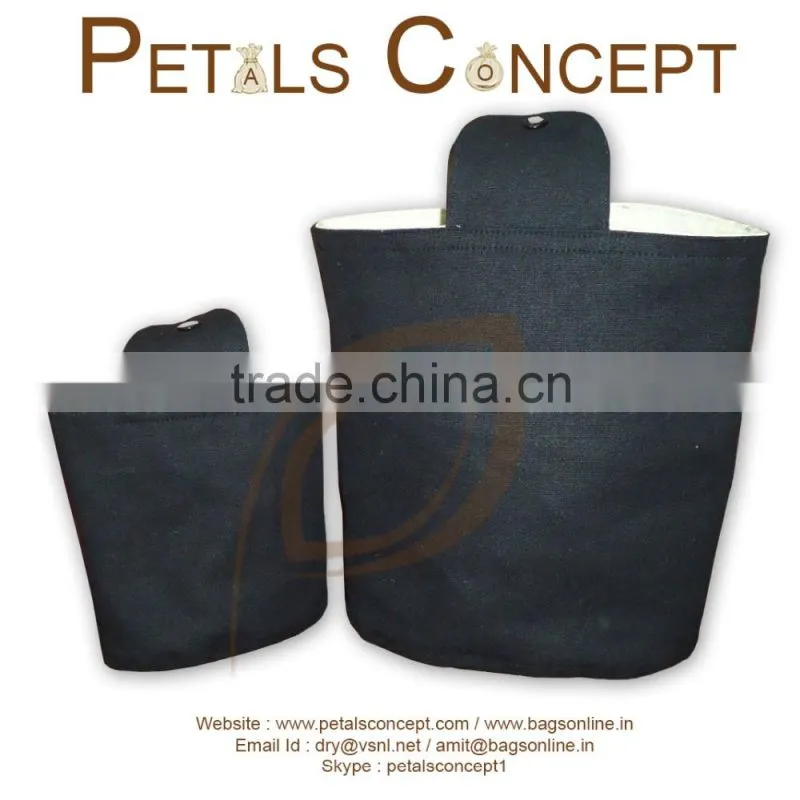 Dyed cotton tote bags with cotton handle