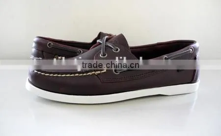 Handsewn Blucher Moccasin Construction Boat Shoes