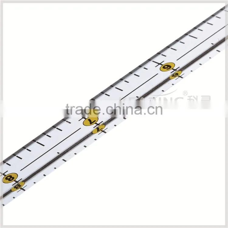 inch sized 12"*0.5" plastic quiting ruler in fatotry wholesale price #kpr12005