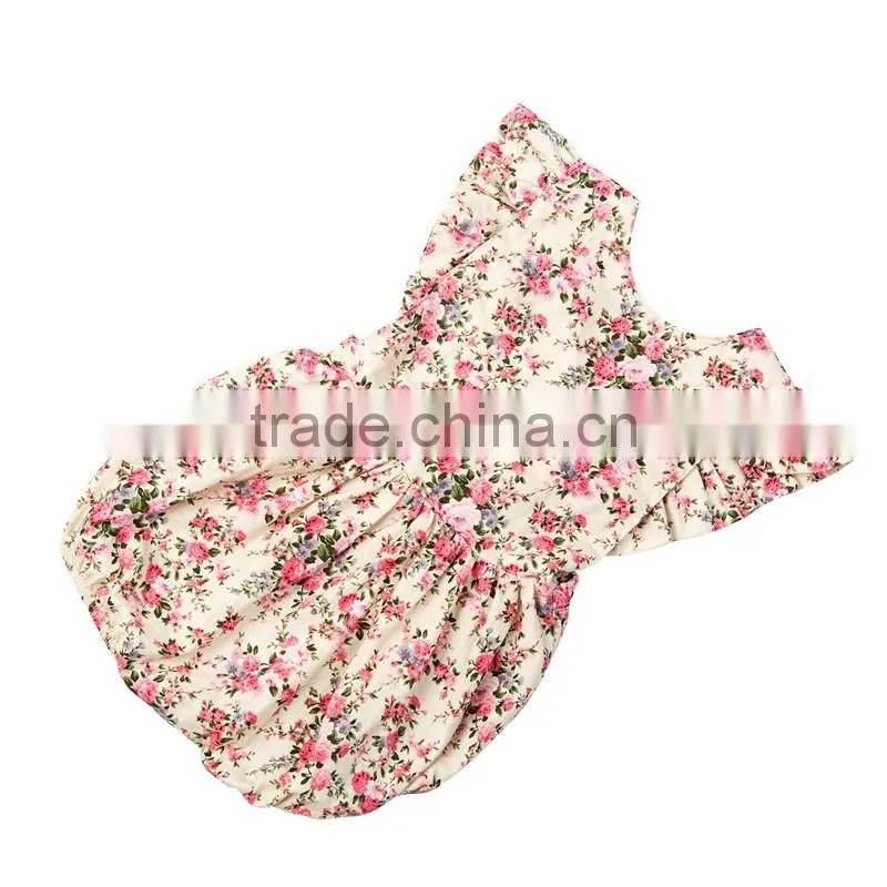 Wholesale new design boutique baby clothing children backless jumpsuit summer wear