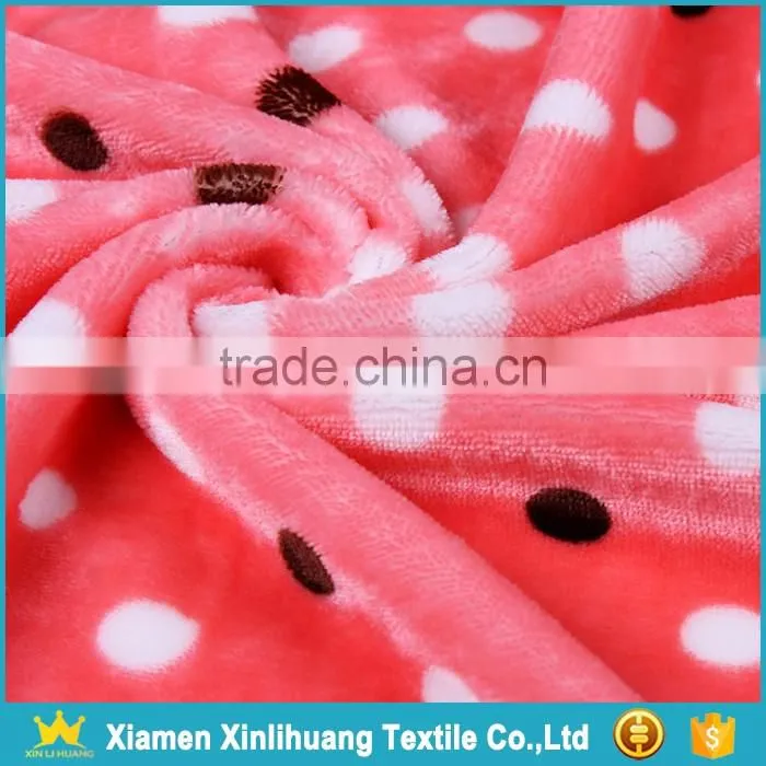 Wholesale Super Soft Knit Printed Flannel Fabric for Babies Clothing