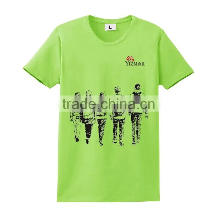 China wholesale cheap 100% cotton men's custom t shirt printing