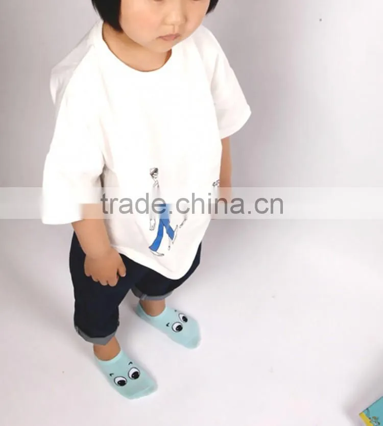 Top Selling for Baby Kids Small Infant Socks Big eyes antiskid Cotton children Socks Cartoon Socks