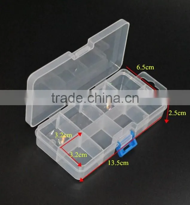 PP Plastic 15 compartments Transparent Electronic Components Storage Box Beads Box