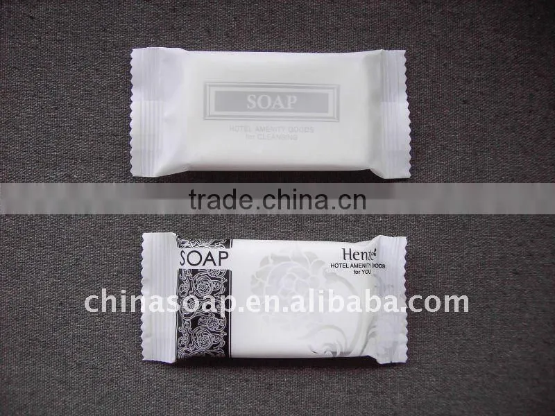 hotel soap in flow pack