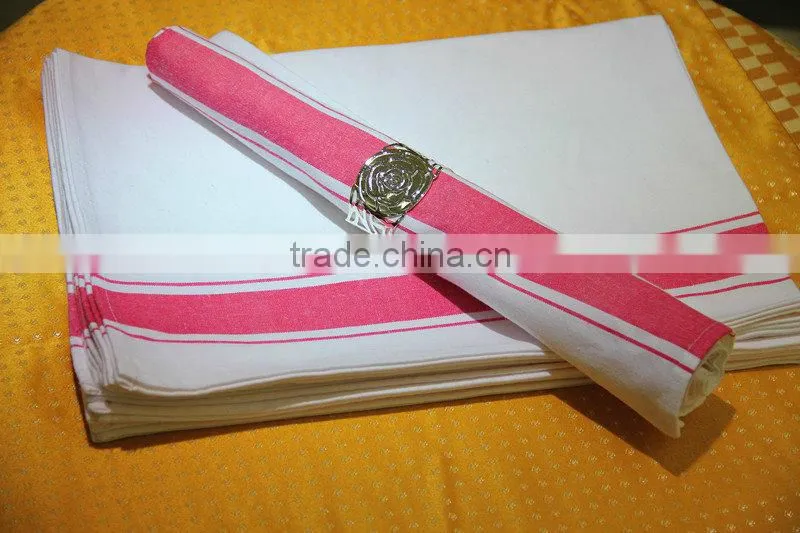 Top Quality China Manufacturer Hotel Resturant Stripe Tea Towel